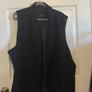 Long Venice Crepe Vest